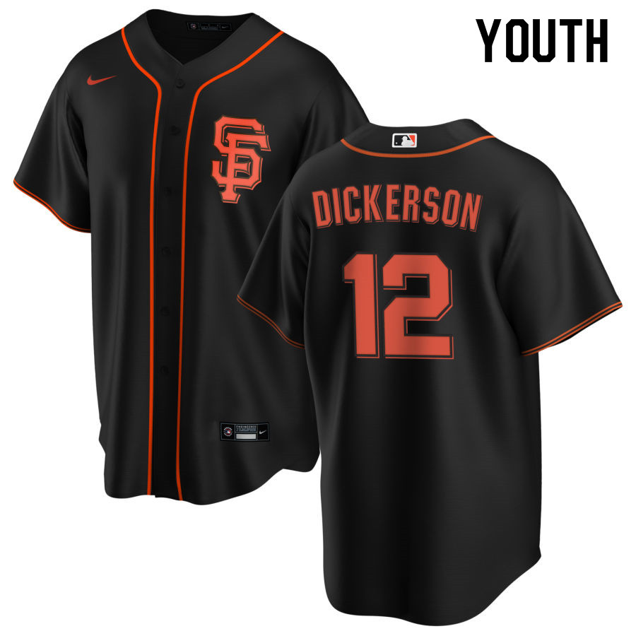 Nike Youth #12 Alex Dickerson San Francisco Giants Baseball Jerseys Sale-Black